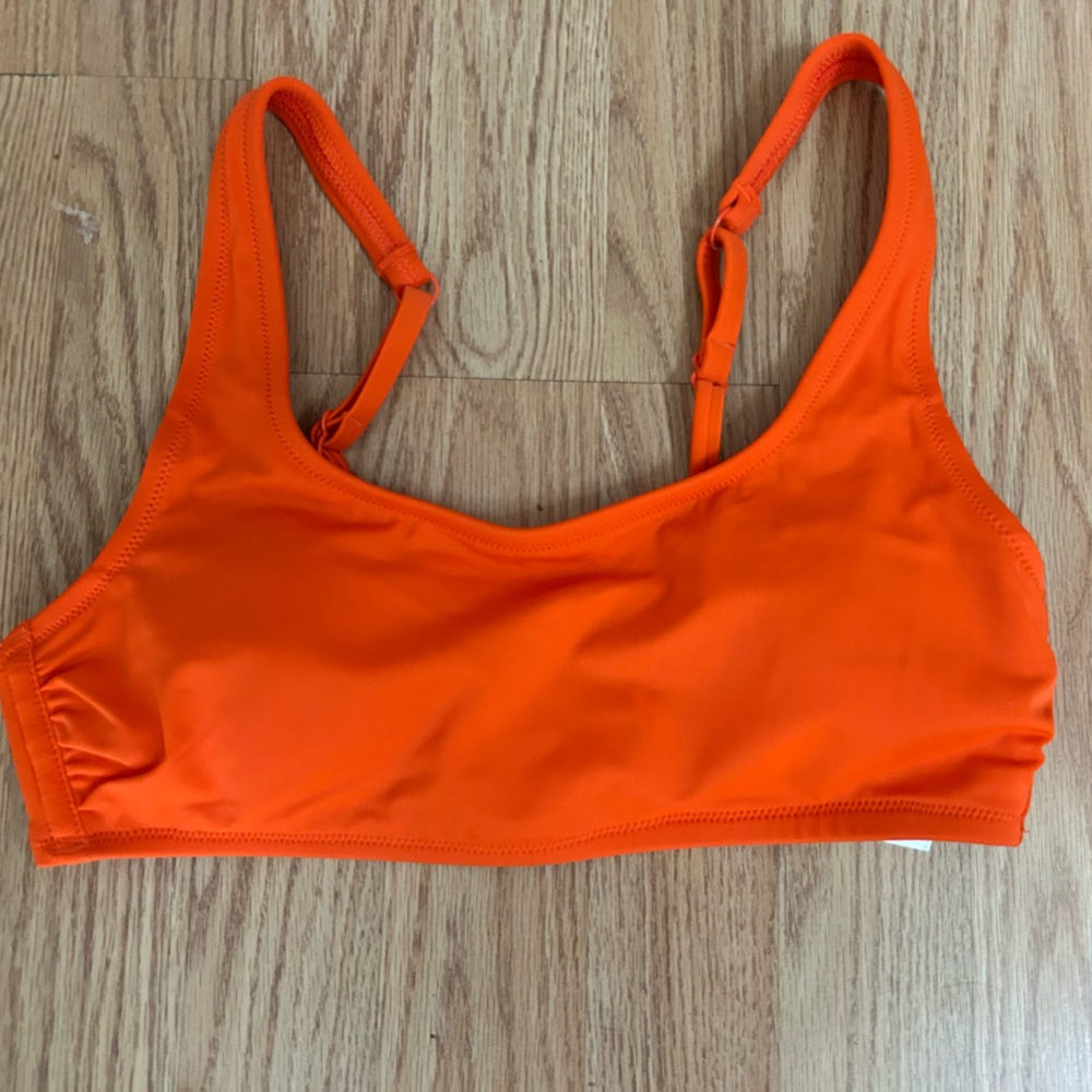 Amazon Essentials Women's Orange Bikini Top xs